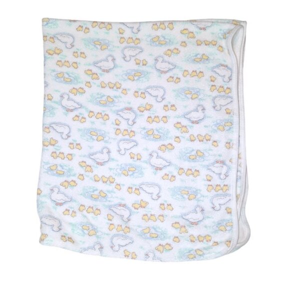 Vintage Carter's Mama & Baby Ducks Hooded Terry Bath Towel 30" X 33" - Picture 1 of 5